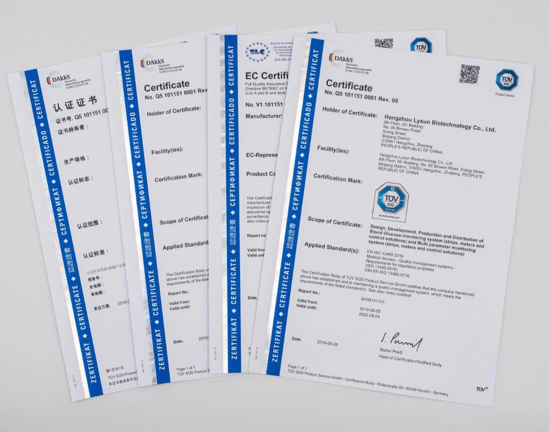Certificates