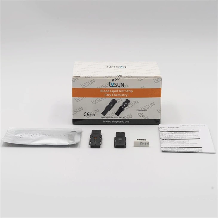 China Blood Lipid Test strip 3 in 1 HDL TC TG