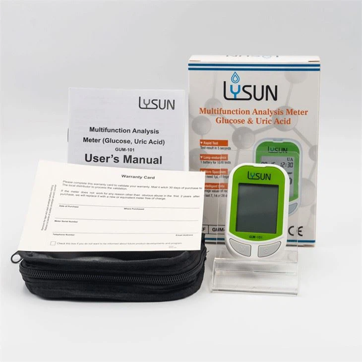 2 in 1 Blood Sugar, Cholesterol, Uric Acid Test Strip Multi-monitoting Meter For Medical Use