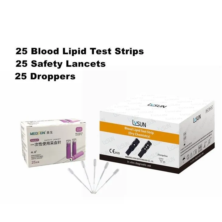 3 In 1 Blood Lipid Test Strip Total Cholesterol, Triglycerides, High Density Lipo-protein TC/TG/HDL/LDL For POCT Analyzer