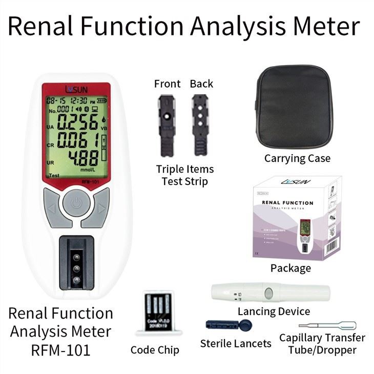 High Accuracy Renal Function Analyzer Creatinine Uric Acid Urea