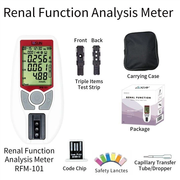 Hot Sale Portable Kidney Test Creatinine Urea Uric Acid Analyzer Renal Function