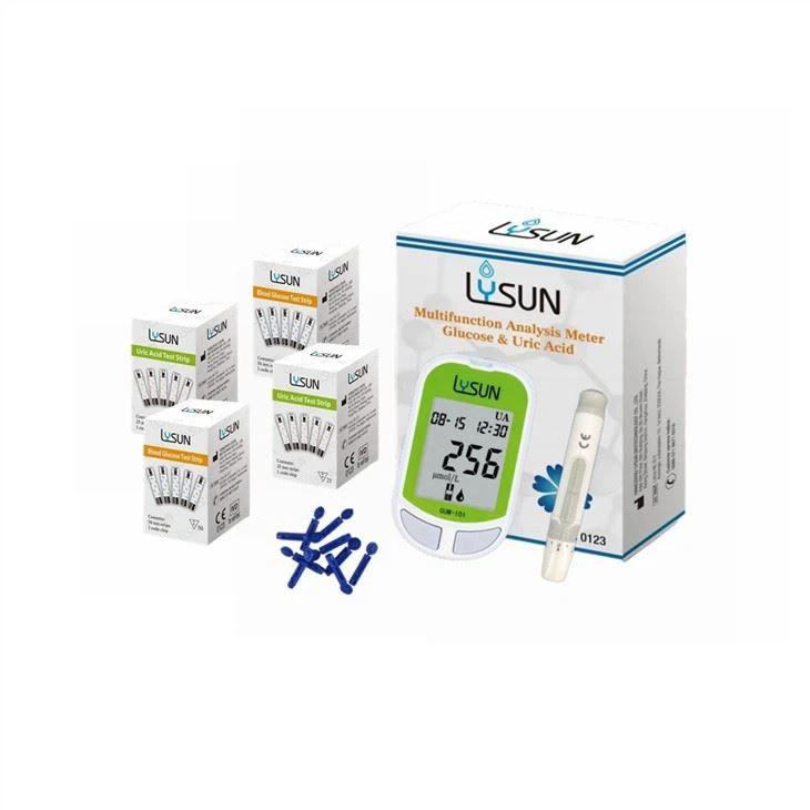 Lysun Hospital Rapid Detection Sugar Testing Uric Acid Meter