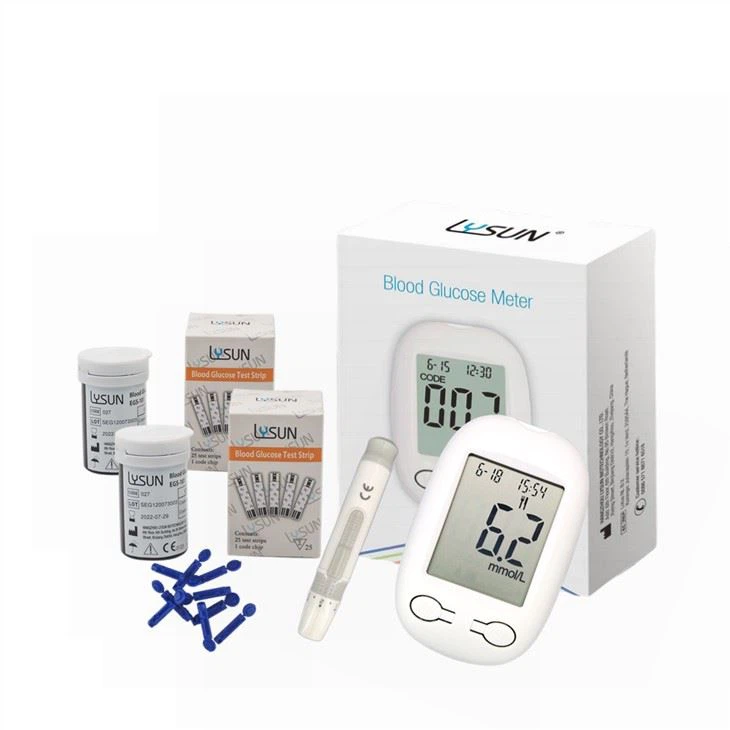 Lysun Rapid Test Blood Glucose Meter Glucometer Test Strips Sugar Monitor For Diabetes