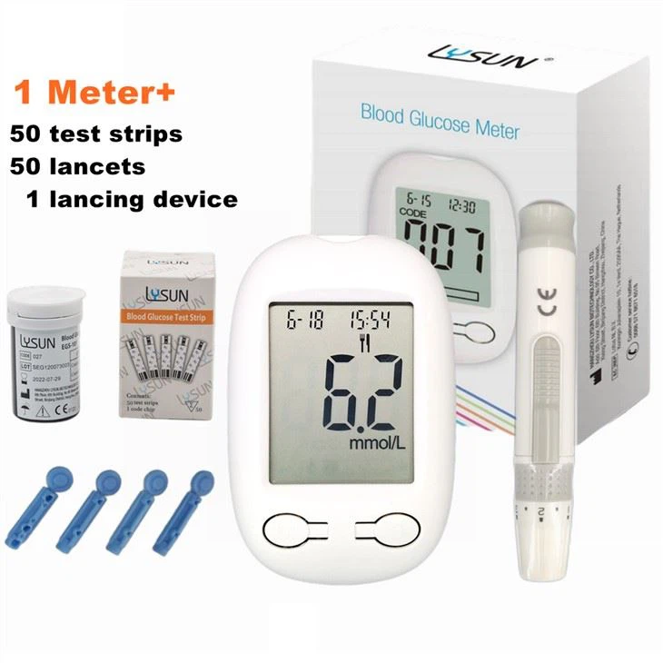 Lysun Rapid Test Blood Glucose Meter Glucometer Test Strips Sugar Monitor For Diabetes