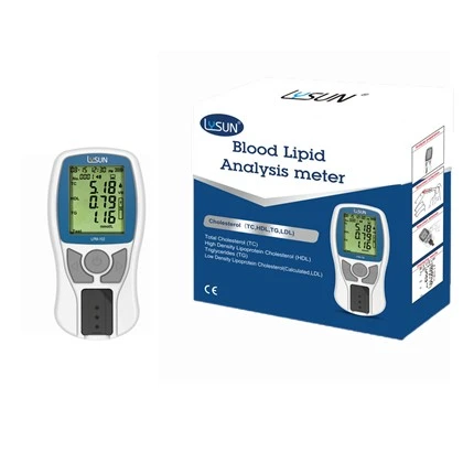 Analyseur de lipides de chimie sèche de compteur d'analyse de lipides sanguins 3 en 1POCT pour le test TC, TG, HDL