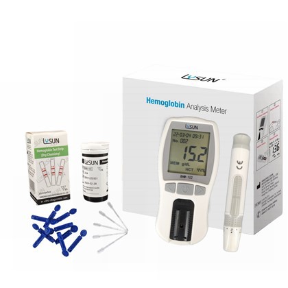 BHM-102 Compteur d'hémoglobine Système d'analyse sanguine à usage domestique Test d'analyse de l'hémoglobine