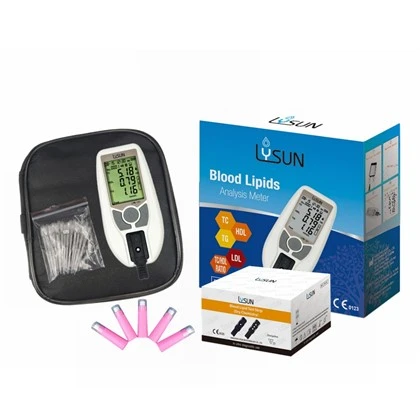 Analyse biochimique Test lipidique Triglycérides Compteur de cholestérol total