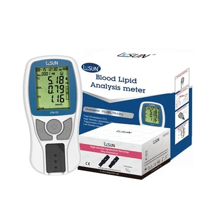 Lysun compteur d'analyse des lipides sanguins analyseur de profil lipidique de triglycéride de cholestérol testeur