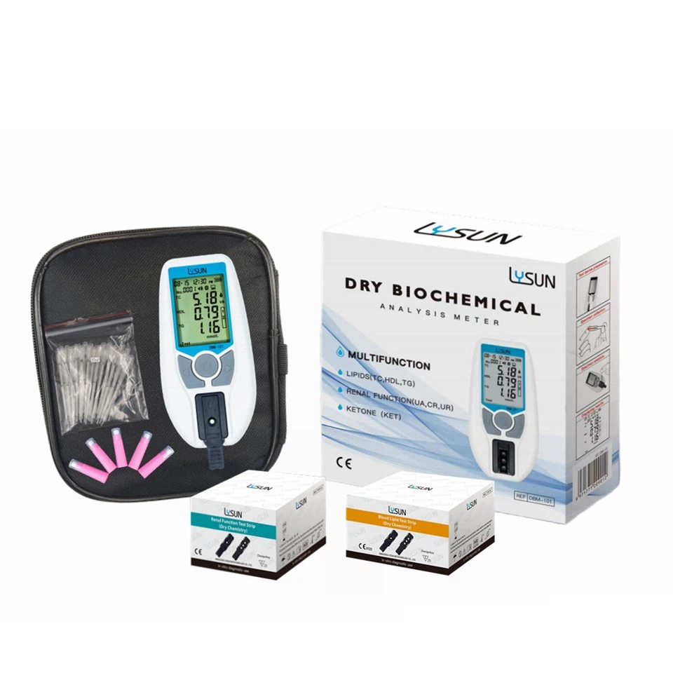 Mètre biochimique sèche mètre lipidique de sang mètre rénal compteur de forte densité cholestérol ua cr ur ur test