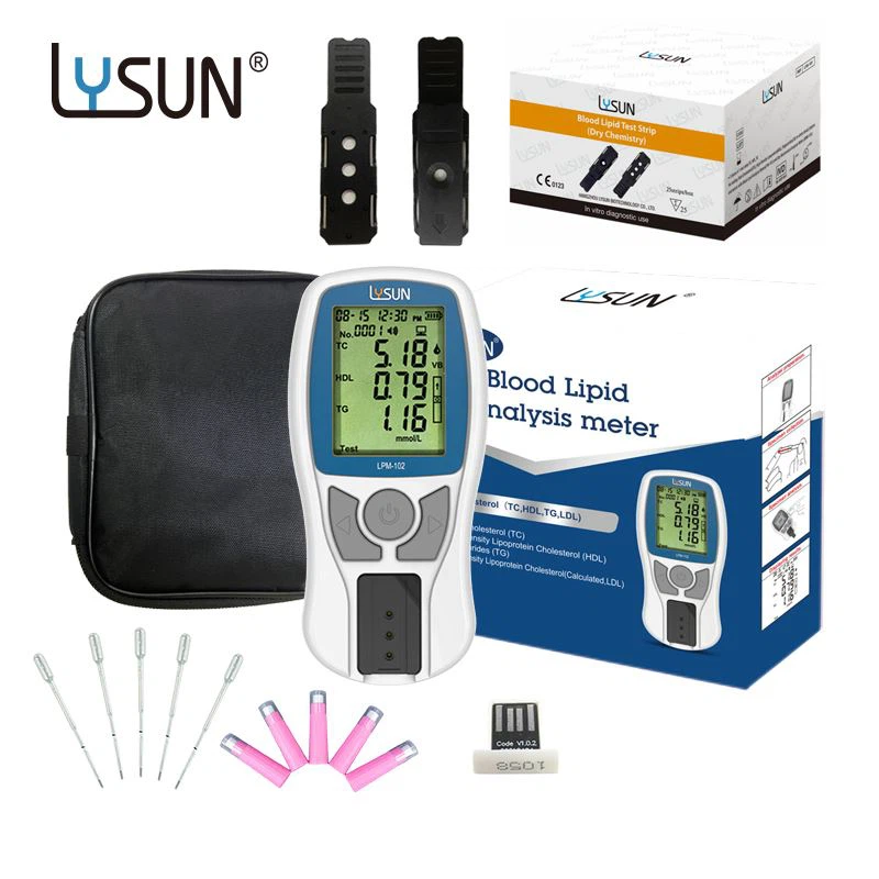 LPM -102 Blood Lipid Analysis Metter TC, TG, HDL Cholestérol Triglycéride Dry Chemistry Analyzer