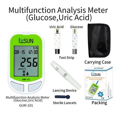 Acide urique de glucose de mètre d'analyse multifonctionnelle de modèle intelligent
