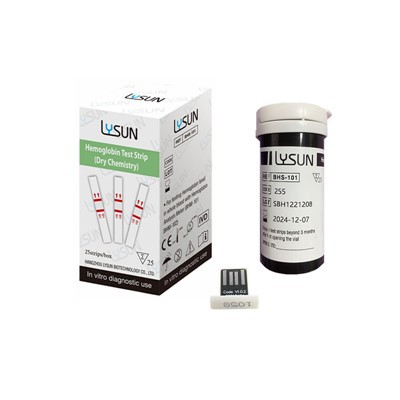 BHS -101 bandes à la maison Utiliser le kit de test de test de test d'hémoglobine